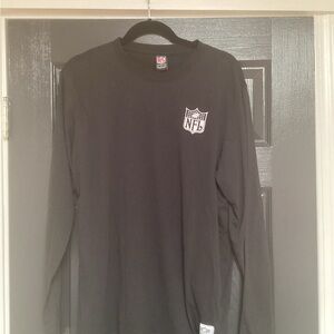 NFL Black Long Sleeve Logo Tee. 451